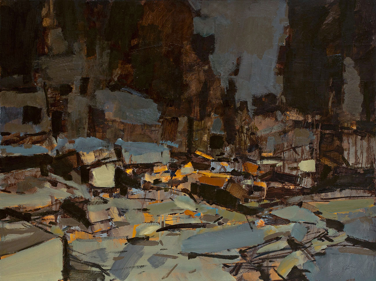 Coşkun Sami, "Bidonvil", 2006, Tuval üzerine yağlı boya, 89 x 119 cm Coşkun Sami, "Bidonvil", 2006, Tuval üzerine yağlı boya, 89 x 119 cm